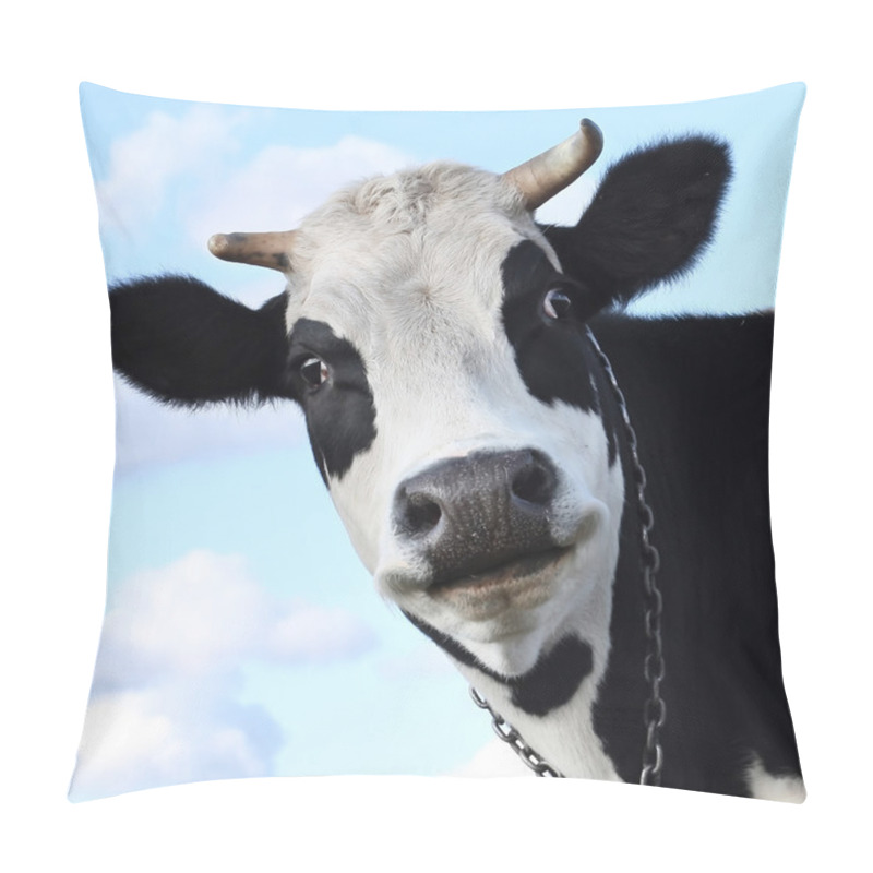Personality  Smiling Cow Pillow Covers