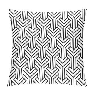 Personality  Black And White Geometric Pattern Pillow Covers