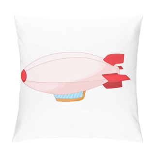 Personality  Airship Icon In Cartoon Style Pillow Covers
