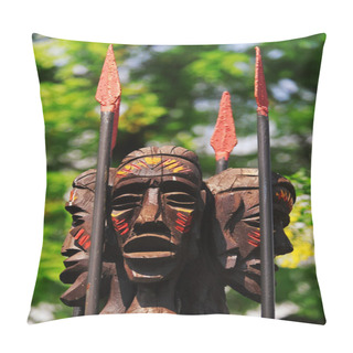 Personality  Tribal Statues Pillow Covers