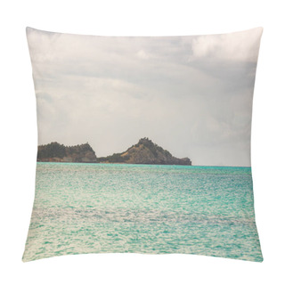 Personality  Caribbean Beach With White Sand, Deep Blue Sky And Turquoise Water Pillow Covers