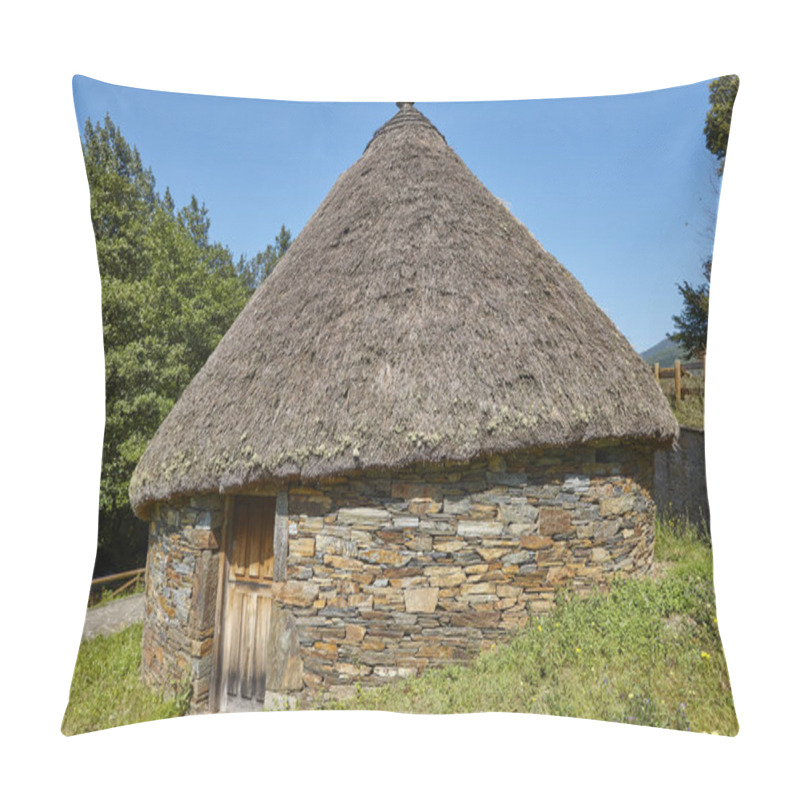 Personality  Traditional Spanish Construction Made With Stones And Conical Roof. Palloza Pillow Covers
