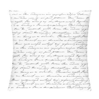 Personality  Handwriting Text In Vintage Style. Pillow Covers