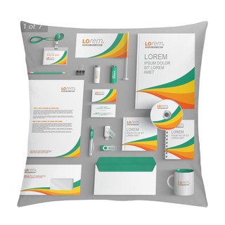 Personality  Corporate Identity. Editable Corporate Identity Template. Stationery Template Design Pillow Covers
