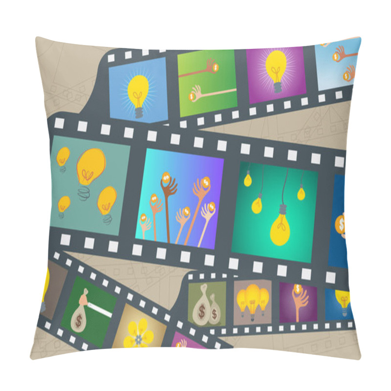Personality  Crowdfunding And Business Investing Concept. Pillow Covers