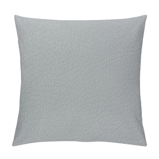 Personality  Gray Matte Faux Leather Texture Pillow Covers