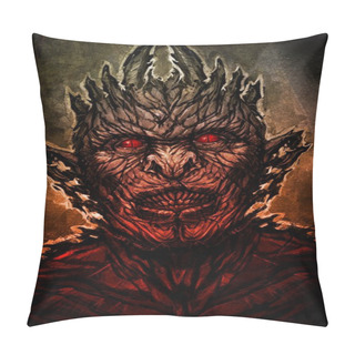 Personality  Illustration Of A Terrible And Terrible Character. Image For Print And The Web. The Character Is Isolated On A Dark Background. It Is Possible To Print On  Shirts And In The Interior. The Concept Of Monsters. Pillow Covers