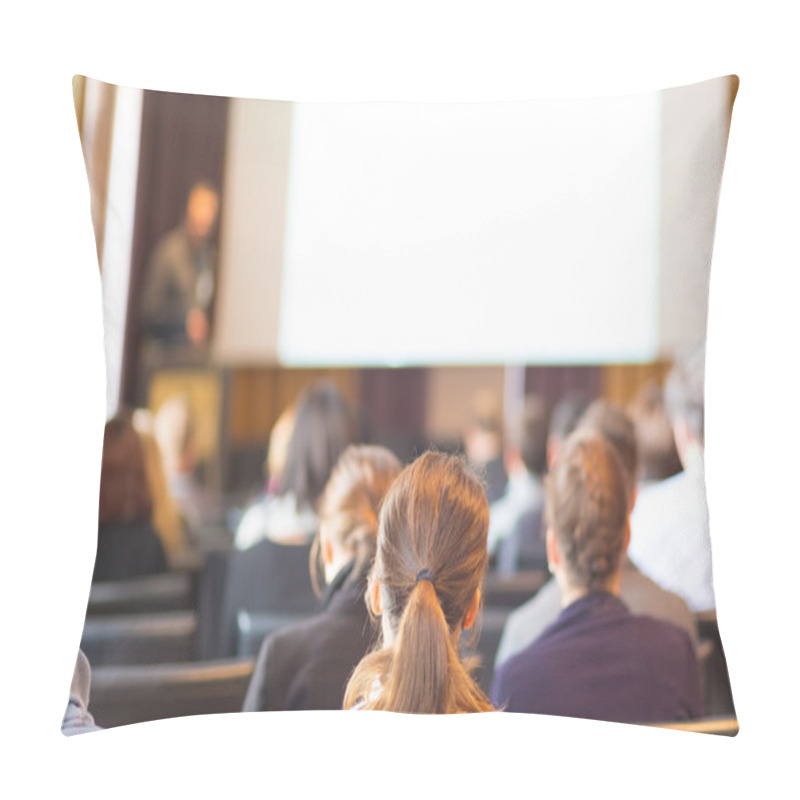 Personality  Audience In The Lecture Hall. Pillow Covers