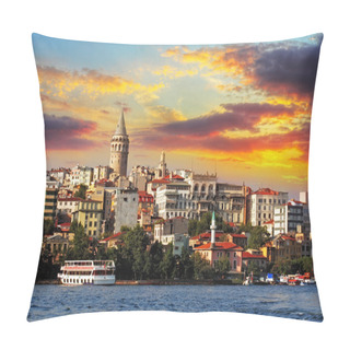 Personality  Istanbul At Sunset - Galata District, Turkey Pillow Covers