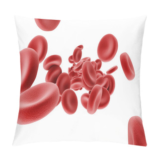 Personality  Red Blood Cells Flowing Pillow Covers