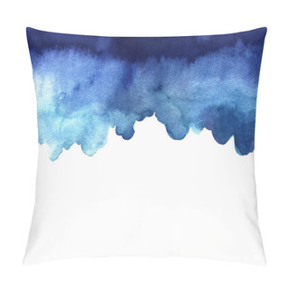 Personality  Abstract Blue Watercolor Illustration  Pillow Covers