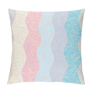 Personality  Grunge Paisley Pattern In Collage Patchwork Style. Pillow Covers