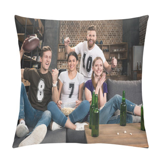 Personality  Friends Supporting Favorite Team Pillow Covers