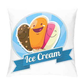 Personality  Ice Cream Emblem Pillow Covers