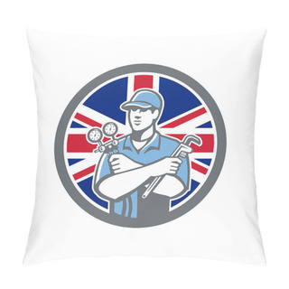 Personality  British Refrigeration Mechanic Icon Pillow Covers