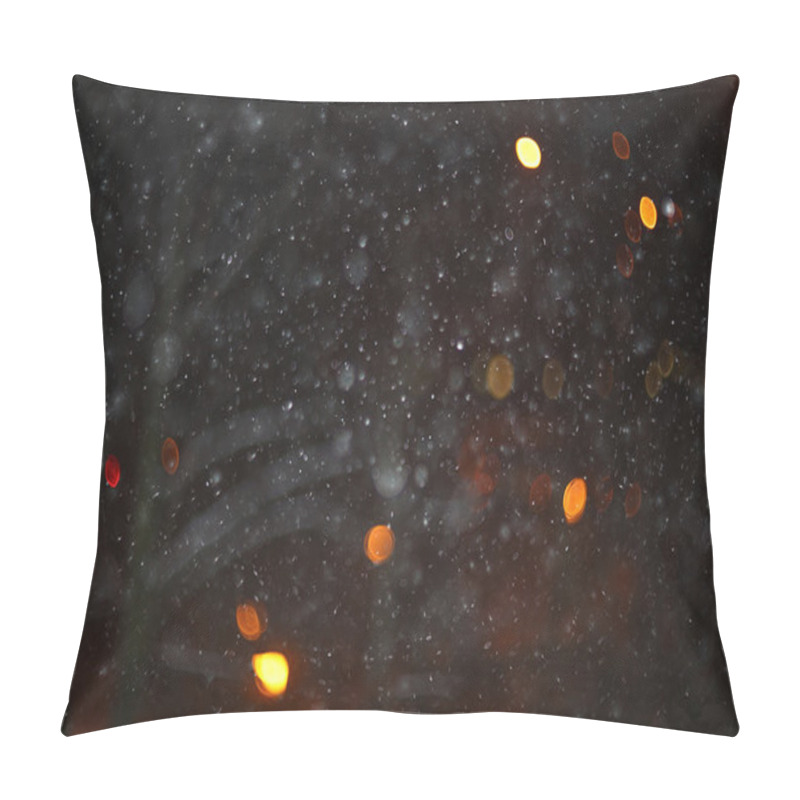 Personality  White  Mist  On Black Background Pillow Covers