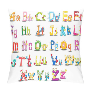 Personality  Alphabet Characters Pillow Covers