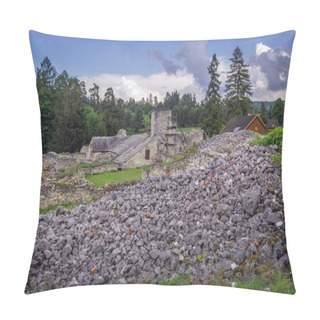 Personality  Monastery Of Carthusian Order Ruins In Slovak Paradise National Park In Slovakia Pillow Covers