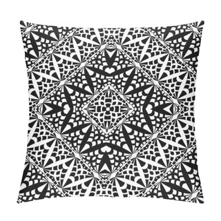 Personality  Vector Abstract Lace Hand Drawn Seamless Pattern Pillow Covers