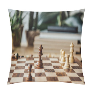 Personality  Old Wooden Chess Board  Pillow Covers