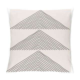 Personality  Trendy Abstract Creative Minimalist Artistic Hand Drawn Composition Pillow Covers