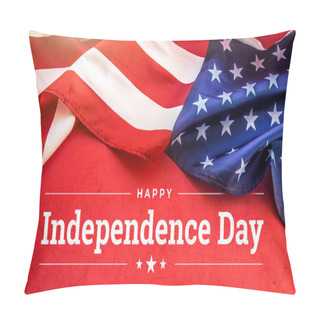 Personality  Celebrating Independence Day. United States Of America USA Flag Background For 4th Of July Pillow Covers