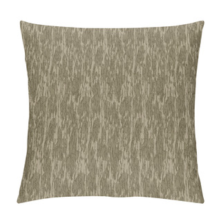 Personality  Tree Bark Hunting Camouflage Vector Seamless Pattern Pillow Covers