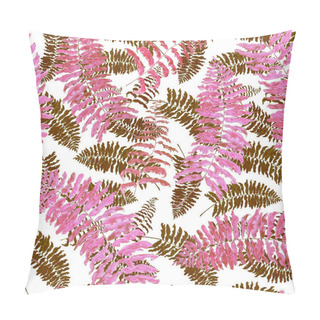 Personality  Hawaiian Floral Seamless Patern With Watercolor Tropical Leaves. Ferns. Exotic  Spring Or Summer Nature Background. Colorful Texture For Any Kind Of A Design. Pillow Covers