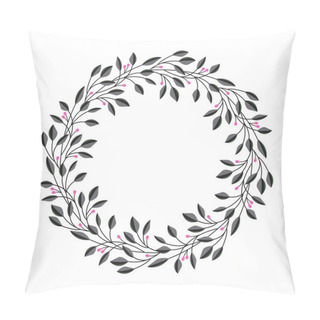 Personality  Frame Branches With Leaves Pillow Covers