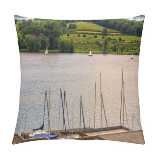 Personality  Panoramic View From Baldeney Lake (Baldeneysee)          Pillow Covers