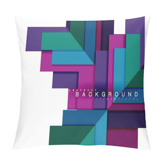 Personality  Multicolored Abstract Geometric Shapes, Geometry Background For Web Banner Pillow Covers