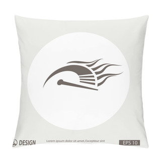 Personality  Pictograph Of Speedometer Icon Pillow Covers