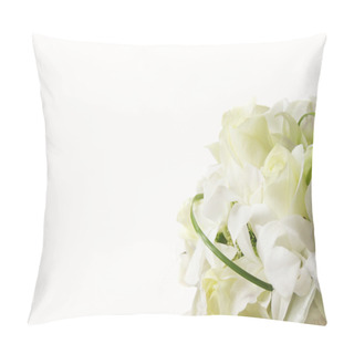 Personality  White Wedding Bouquet Pillow Covers