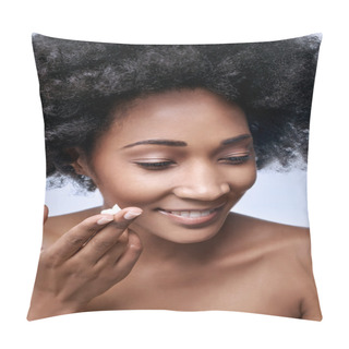 Personality  Beauty Concept With Black African Model Pillow Covers