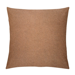 Personality  Sandpaper Texture Background Where You Can See The Red-brown Sand Grain Pattern On The Sandpaper, Suitable As A Background For Inserting Text. Copy Space For Designers To Use On Sandpaper. Pillow Covers