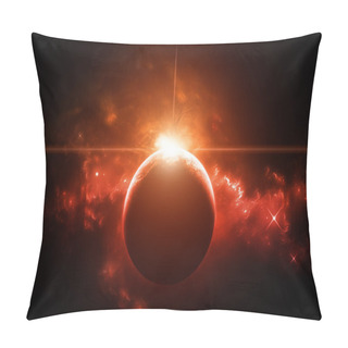 Personality  Planet With Rising Star Pillow Covers