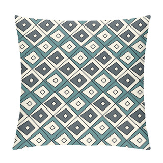 Personality  Scales Seamless Surface Pattern. Ethnic, Tribal Wallpaper. Rhombuses, Diamonds Motifs. Ornamental Abstract Background Pillow Covers