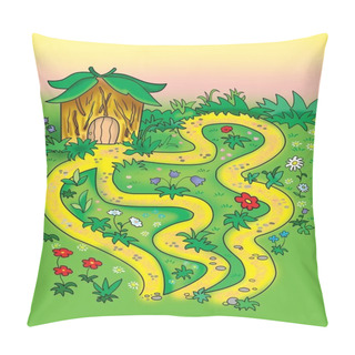 Personality  Cheerful Maze For Young Children Pillow Covers