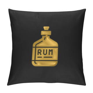 Personality  Alcohol Gold Plated Metalic Icon Or Logo Vector Pillow Covers