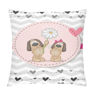 Personality  Two Dogs Pillow Covers