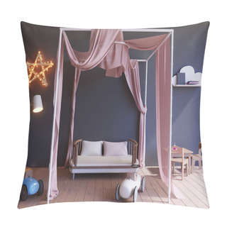 Personality  Children's Room With Light Bulbs 3d Illustration  Pillow Covers