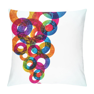 Personality  Abstract Design Circles Background. Pillow Covers