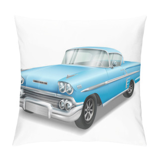 Personality  Veteran Classic Blue Car  Pillow Covers