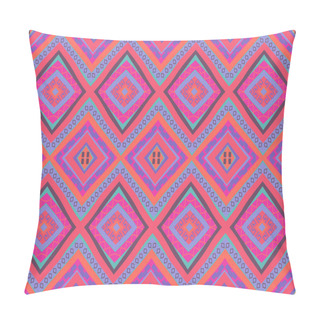 Personality Seamless Colorful Ethnic Pattern Pillow Covers