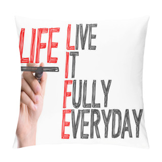 Personality  Hand With Marker Writing Text Pillow Covers