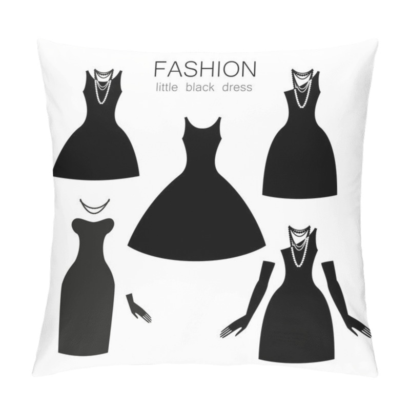 Personality  black dress set pillow covers