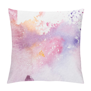 Personality  Colorful Watercolor Stains Pillow Covers
