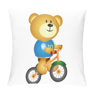 Personality  Bear With Three Cycle Pillow Covers