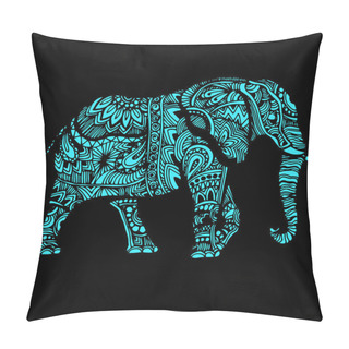 Personality  Elephant Illustration For Design, Pattern, Textiles. Used For Children Clothes, Pajamas Pillow Covers