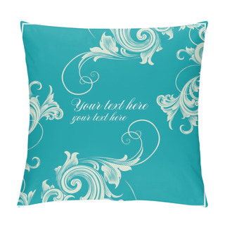 Personality  Card In Baroque Style Pillow Covers